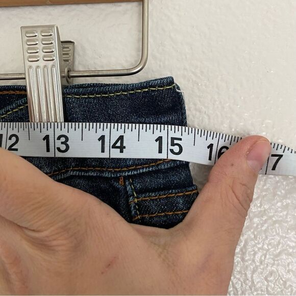 Lucky Brand low mid rise dark wash straight Y2K jeans 32” long inseam  -2/26 - Picture 13 of 13